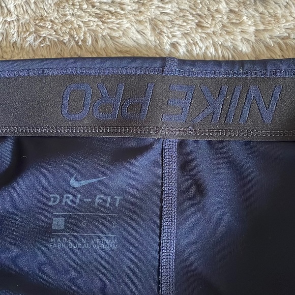 NIKE Navy Blue Nike Pro Shorts - Picture 5 of 5